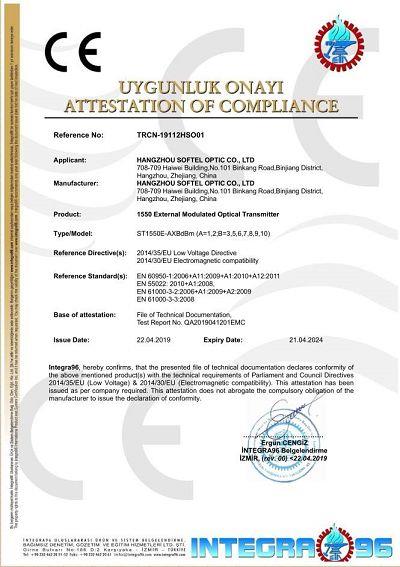  CE certificates 