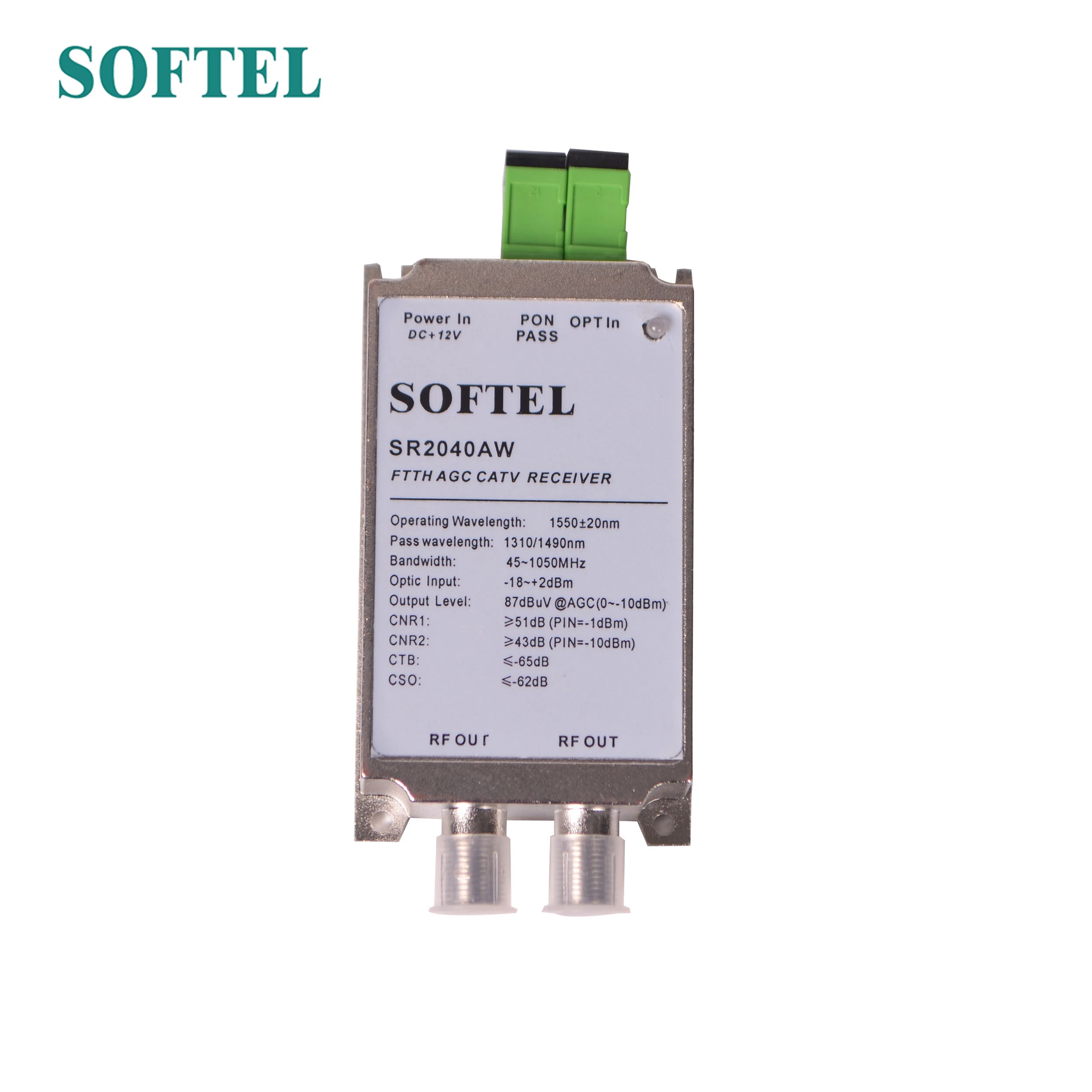 FFTH 2 Outputs AGC WDM Node